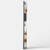 Zachte Mintgroene Bloem Tuin Patroon iPhone Hoes (Achterkant / Rechts)