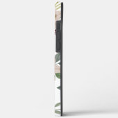 Zachte Mintgroene Bloem Tuin Patroon iPhone Hoes (Achterkant / Links)