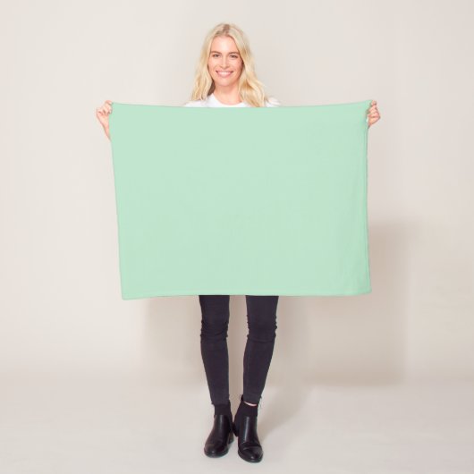 Zachte Mintgroene Fleece Deken – Knus & Stijlvol (In situ)