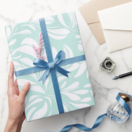 Zachte Mintgroene Verse Bries Abstract Patroon Cadeaupapier