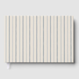 Zachte Mist Blauwe Schilderachtige Ticking Streep Gastenboek