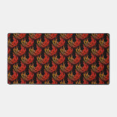 Zachte moderne boho elegante abstracte kunstpatroo bureaumat (Voorkant)
