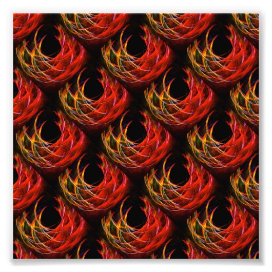 Zachte moderne boho elegante abstracte kunstpatroo foto afdruk (Voorkant)