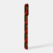 Zachte moderne boho elegante abstracte kunstpatroo iPhone 15 case (Rechterkant)