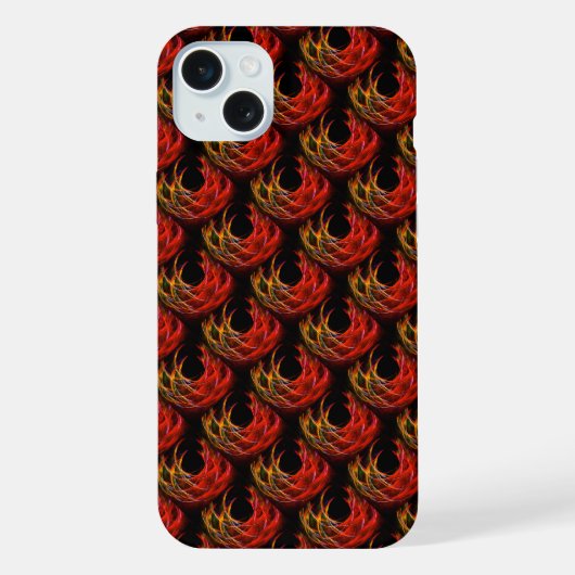 Zachte moderne boho elegante abstracte kunstpatroo iPhone hoesje (Achterkant)