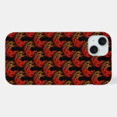 Zachte moderne boho elegante abstracte kunstpatroo iPhone hoesje (Achterkant horizontaal)