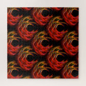 Zachte moderne boho elegante abstracte kunstpatroo legpuzzel (Horizontaal)