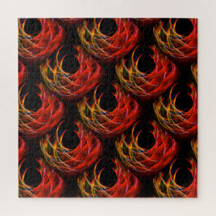 Zachte moderne boho elegante abstracte kunstpatroo legpuzzel