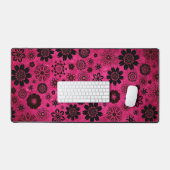 Zachte moderne trendy meisjesachtige bloempatroon  bureaumat (Keyboard & Muis)