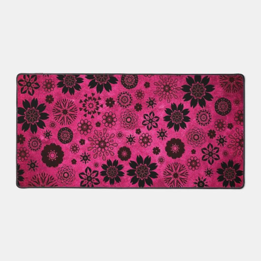 Zachte moderne trendy meisjesachtige bloempatroon  bureaumat (Voorkant)