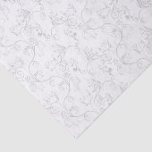 Zachte moderne witte & grijze Damask Tissuepapier (Detail)