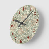 Zachte Moderne Zomer Floral Ronde Klok (Hoek)