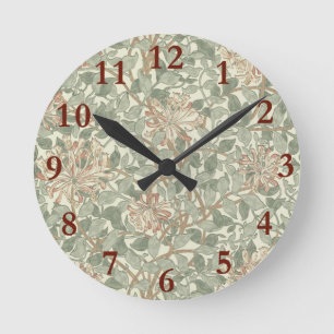Zachte Moderne Zomer Floral Ronde Klok
