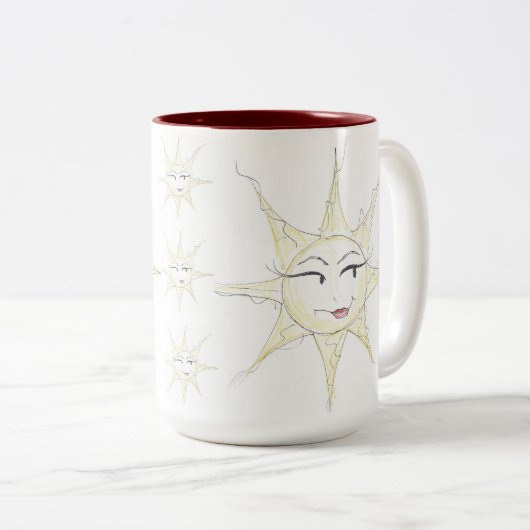 Zachte mok voor zonneschijnkoffie (Voorkant rechts)