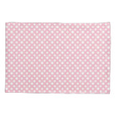 Zachte mooie roze polka stippen vlek kussensloop (Achterkant)