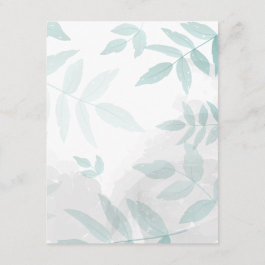 Zachte munt en grijze bruiloft — details informatiekaartje (Achterkant)