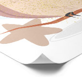 Zachte nachtscène met uil, poster (Hoek)