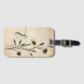 Zachte namaakleren bloem met Monogram Bagagelabel (Voorkant (horizontaal))