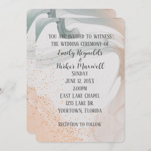 Zachte neutrale abstracte ontwerp kaart (Voorkant / Achterkant)