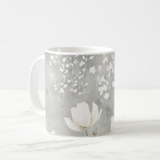 Zachte Neutrale Aquarel Bloemige Botanische Ontwer Koffiemok