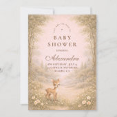 Zachte Neutrale Bosdieren Baby Shower Kaart (Voorkant)
