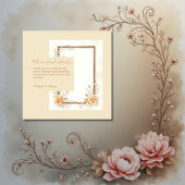 Zachte neutrale botanische bruiloft bedankjes labels