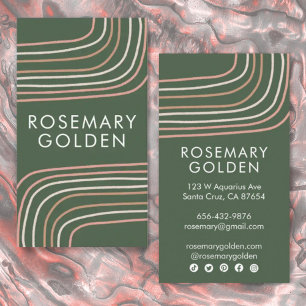 Zachte neutrale lijnen minimalistisch eenvoudige e visitekaartje