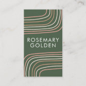 Zachte neutrale lijnen minimalistisch eenvoudige e visitekaartje (Voorkant)