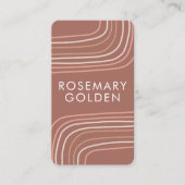 Zachte neutrale lijnen minimalistisch eenvoudige e visitekaartje (Voorkant)