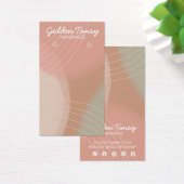 Zachte Neutrale Oorstopkaart voor juwelen Ketting Visitekaartje (Bureau)