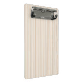 Zachte neutrale streeppatroon mini klembord (Schuin)