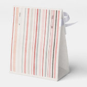 Zachte Neutrale Strepen Favoriet Doos Bedankdoosjes (Achterkant)