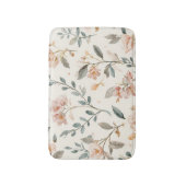 Zachte Neutrale Wilde Bloem Salie Waterverf Botani Badmat (Voorkant Verticaal)