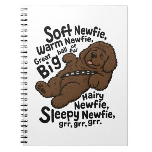Zachte Newfie Gedicht (bruine newf) Notitieboek