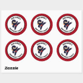 Zachte Ninja Warrior Kids Verjaardagsfeest Sticker (Vel)