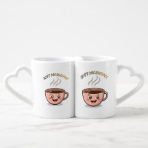 Zachte ochtenden – Cute glimlachende koffiekop mok