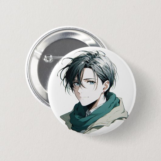 Zachte ogen ronde button 5,7 cm (Voorkant /achterkant)