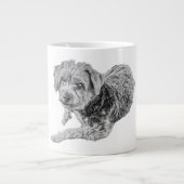 Zachte ogen, zachte ziel grote koffiekop (Voorkant)