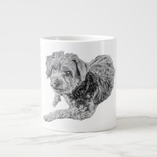 Zachte ogen, zachte ziel grote koffiekop