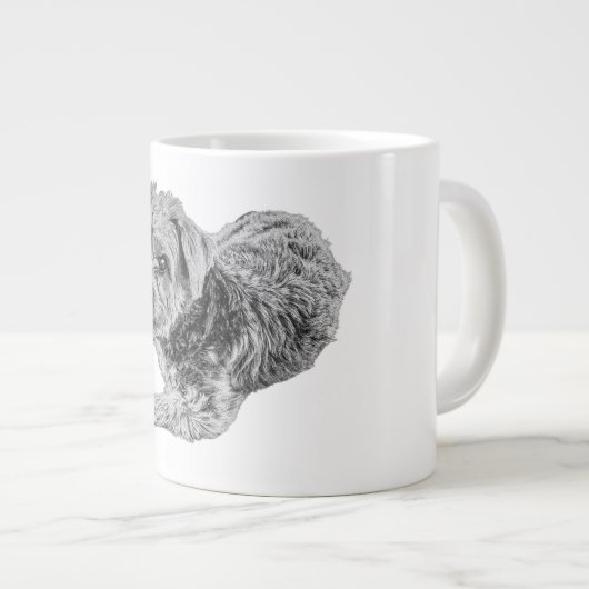 Zachte ogen, zachte ziel grote koffiekop (Voorkant rechts)