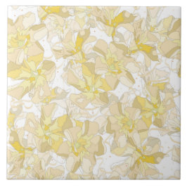 Zachte oleander bloemen tegeltje