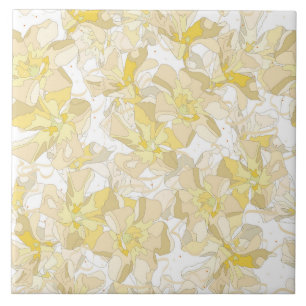 Zachte oleander bloemen tegeltje