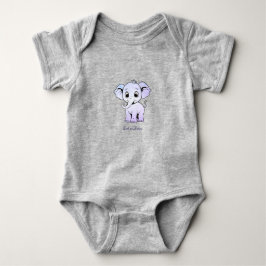 Zachte olifant baby body romper