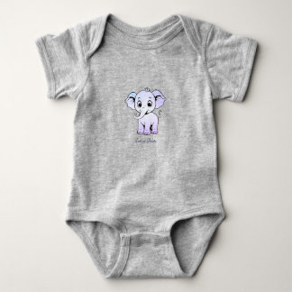 Zachte olifant baby body romper