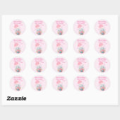 Zachte Olifant Baby Shower Bedankt Sticker (Vel)