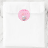 Zachte Olifant Baby Shower Bedankt Sticker (Tas)