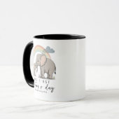 Zachte Olifant Moeder Baby Eerste Moederdag Kalmte Mok (Voorkant links)
