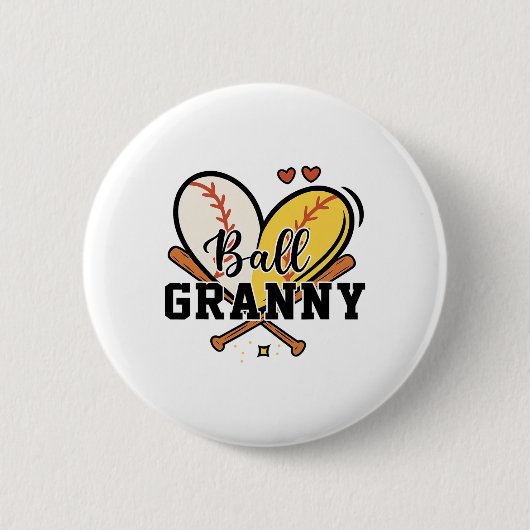 Zachte Oma Verkoopt Zachte Hart Ronde Button 5,7 Cm (Voorkant)