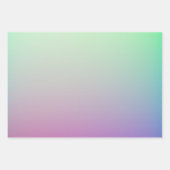 Zachte Ombre Rainbow Pastel kleuren Inpakpapier Vel (Voorkant 3)