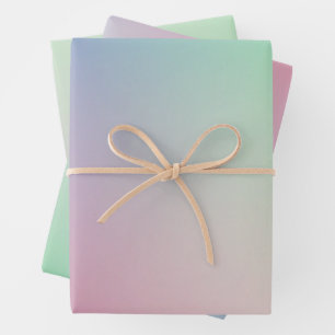 Zachte Ombre Rainbow Pastel kleuren Inpakpapier Vel